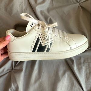 White Prada sneaker